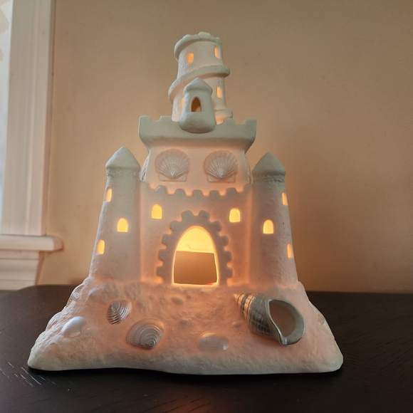PartyLite Sandcastle #P7306 Tealight Candle Holder With Original Box & Packaging - Picture 2 of 16